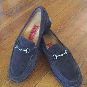 Chocolate Brown Suede Loafers
